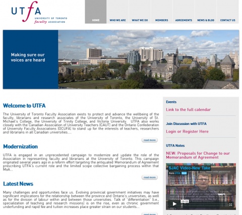 University of Toronto Faculity Association UTFA Toronto Canada